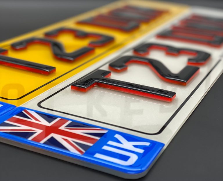 3D and 4D Number Plates in UK